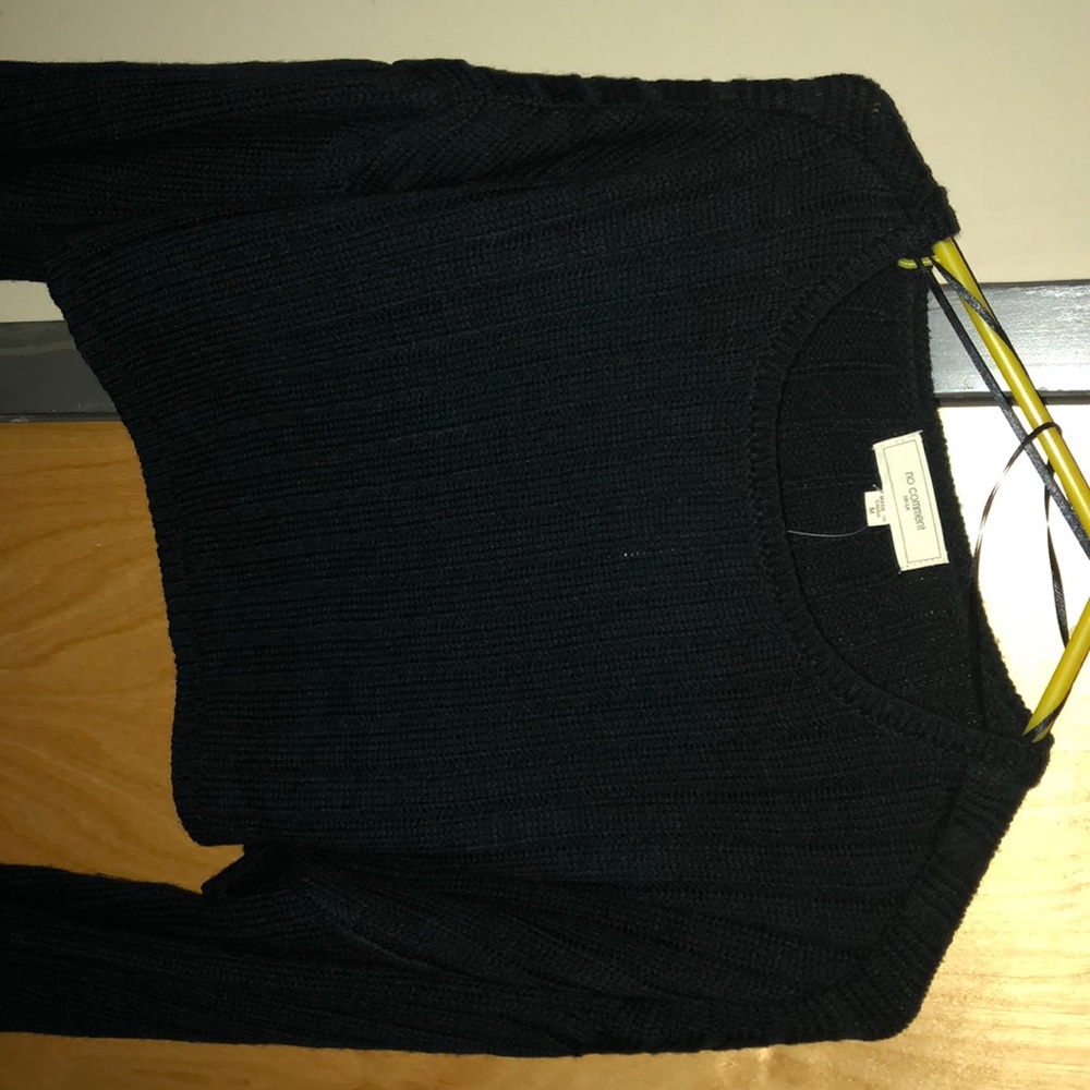 Black Crop Sweater